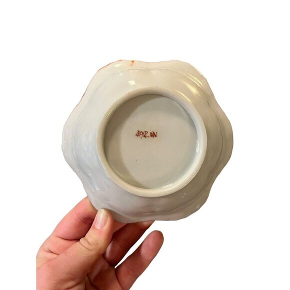 Vintage Japanese Porcelain Geisha Girls in Kimonos Hand Painted 5.5" Bowl - Picture 7 of 7